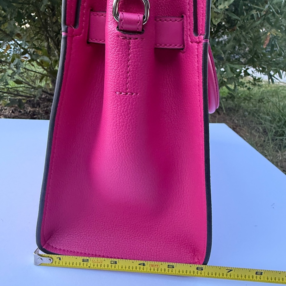 Michael Kors Purse and Wallet Hamilton Medium Satchel Dragon Fruit with Wallet - Picture 8 of 12
